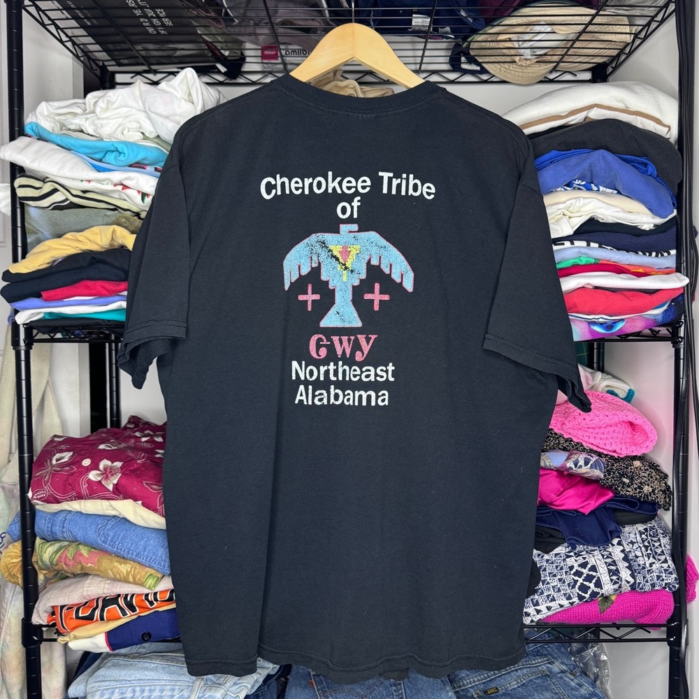 Vintage Y2K Cherokee Tribe GWY Alabama T-Shirt XL